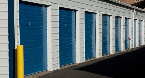 Storage units are clean, have easy access.