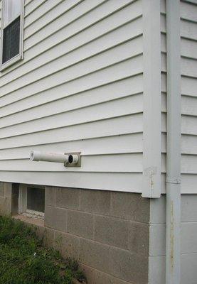 direct vent PVC to outdoor air