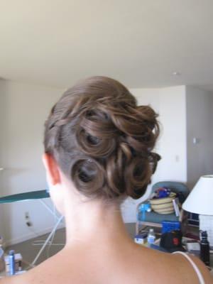 Wedding day hair