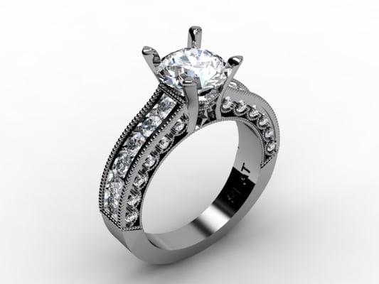 Custom engagement ring