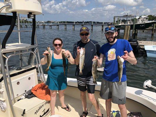 Great day fishing and shell collecting with captain Ben.