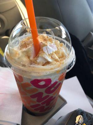 Large signature Caramel Craze latte