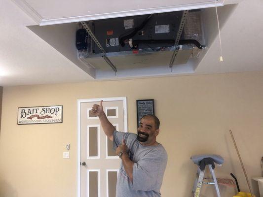 Mr. Reyes another Happy RAINSOFT customer using our air sanitation system in Lehigh acres