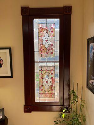 Window stained glass - after repair