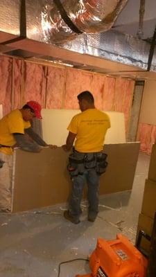 Finishing basement area for kids room