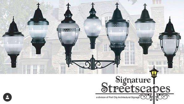 Select the unique decorative street light globe that fits the aesthetics of your home of community