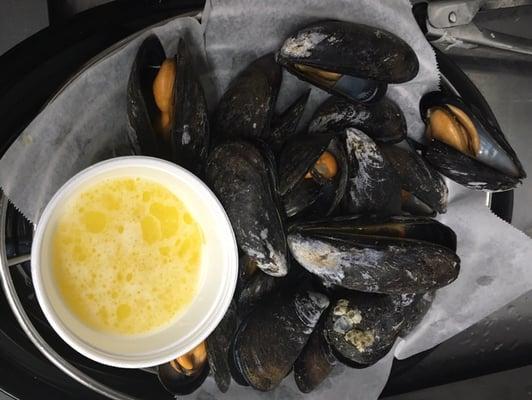 Mussels with white wine garlic sauce