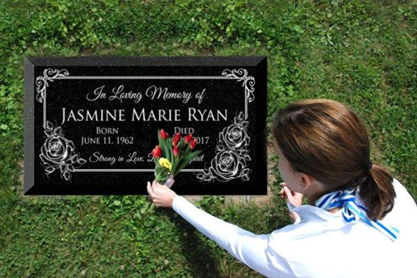 Custom designed headstones