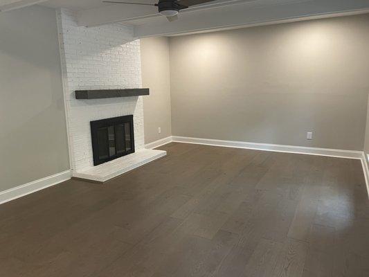 Flooring, Paint & Fireplace Renovation