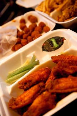 Hot Wings and Fried Okra