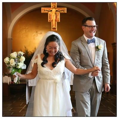 All smiles, the dress was just part of the perfect day.  
 Photo credit: Rich Riggins our photographer