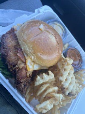 Broadway's Chicken Sandwich w/ Waffle Fries