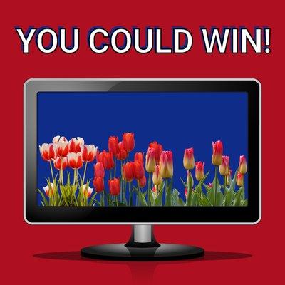 No need to buy a new TV when you could win one from us! Sign up for our Free Independent Rewards Program for a chance to win a 32" TV