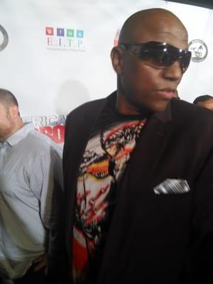 Actor/Producer Dee Thompson on the red carpet "American Badboy" Premiere