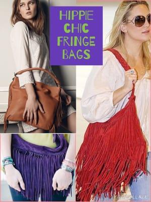 CELEBRITEIES SPOTTED WEARING FRINGE BAGS AND WE HAVE THIS HOT TREND COVERED! LOTS OF STYLES ---ALL UNDER $60