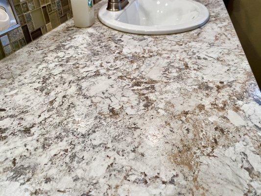 Countertop looks just like granite, but it's way less expensive!