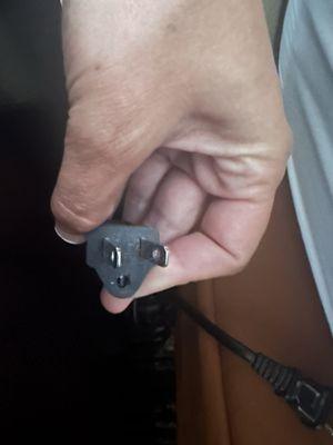 Broken plug in.. bottom Piece still in the outlet in the wall