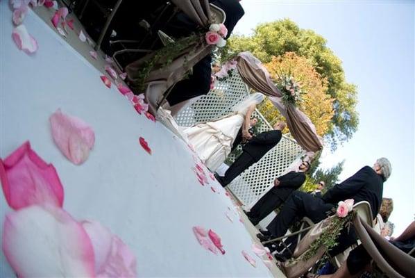 Outdoor Ceremony at WHCC. Photo courtesy of Lifetime Images Wedding Photography ( LifetimeImages.com)  Copyright 2014