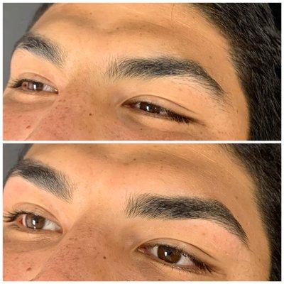 Male brow shape