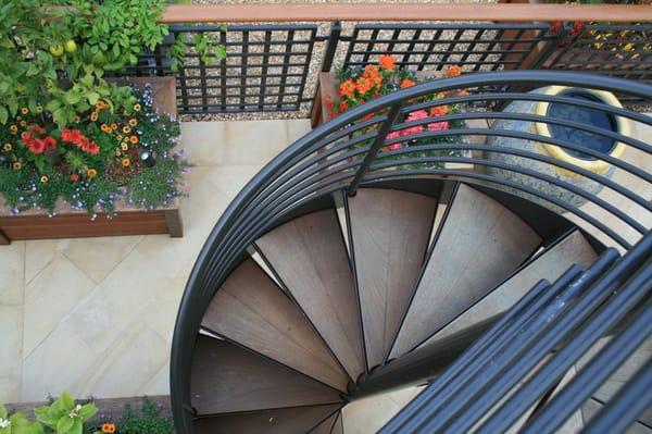 San Francisco Small Terrace & Stair to Roof Garden