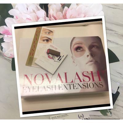 Novalash certified lash specialists.