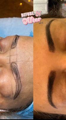 Microblading before & after