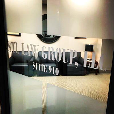 Come see us for your legal needs at StL Law Group LLC, you will know our suite, it is the office with the door always open.