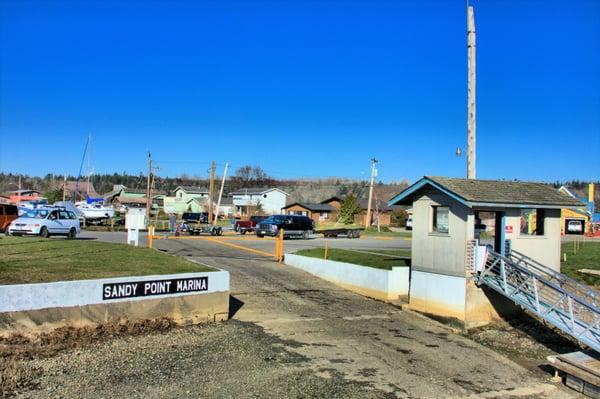 View of the boat launch.