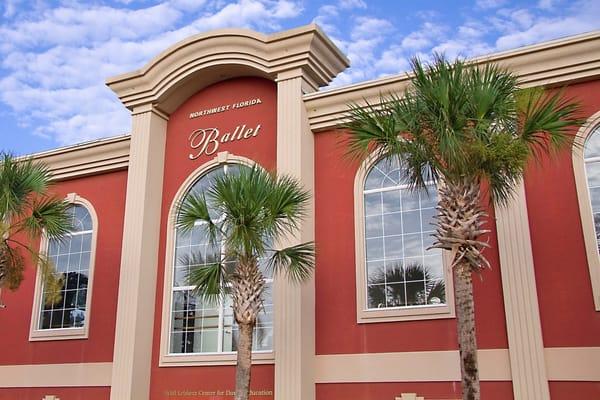 The Beautiful Northwest Florida Ballet Building in downtown Fort Walton Beach