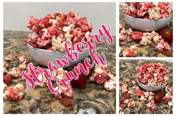 Strawberry crunch popcorn