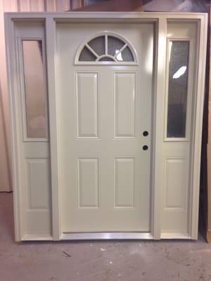 double sidelight unit with rain glass! see more info and photos at www.facebook.com/amdoorandsupply