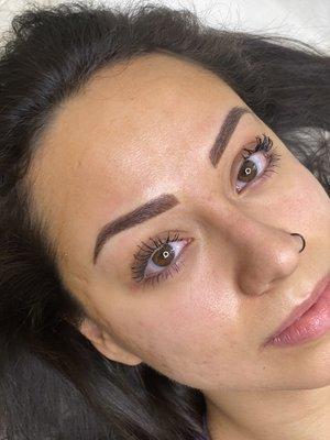 A close up on the brows I was working on this morning .....