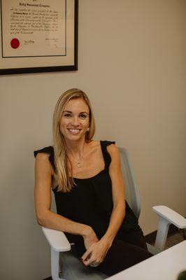 Operator and Chief Technician, Kelly Crispens, is ready to provide expert consultation and laser hair removal service.