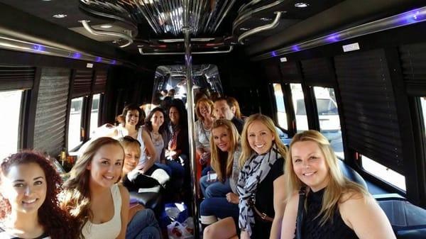 Our bachelorette parties are the best! These ladies invited the driver to take a picture with them. They loved the Temecula Limo wine tour.