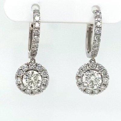 halo diamond earrings