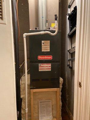 Furnace replaced and spray foam insulated upon installation