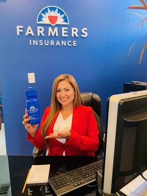 September is Farmers Customer Appreciation Month. Stop by our office to pick up one of these sports water bottle.