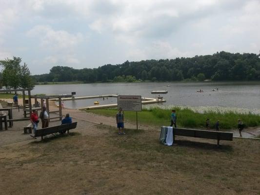 Swimming and boating water recreation area.