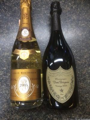 Dom Perignon and Cristal