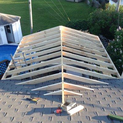 Gable patio renovation