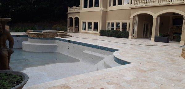 French style travertine