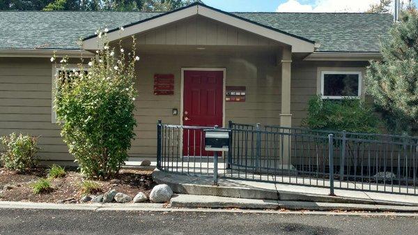 Main Entrance for business suites