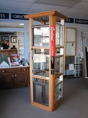 Quick shot of our showroom & shower door display