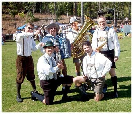 Octoberfest band performing in Georgia.