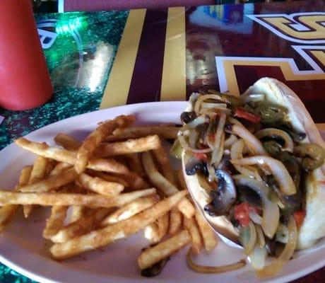 Veggie philly. Great meatless choice.