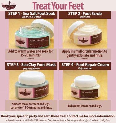 I will be carrying these Heavenly Goddess Spa products in my salon they are amazing!! "The Nail Room "