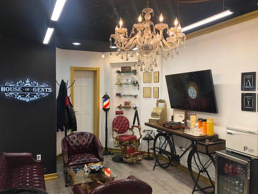 House of Gents barbershop interior