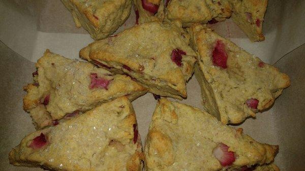 Gluten free strawberry almond scone