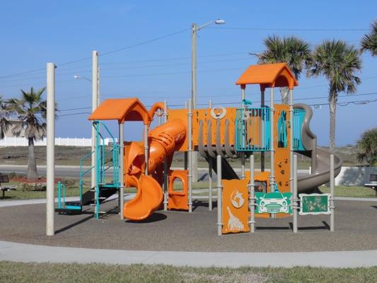 Children's playground at Schnebly Recreation Center, Daytona Beach, Florida.