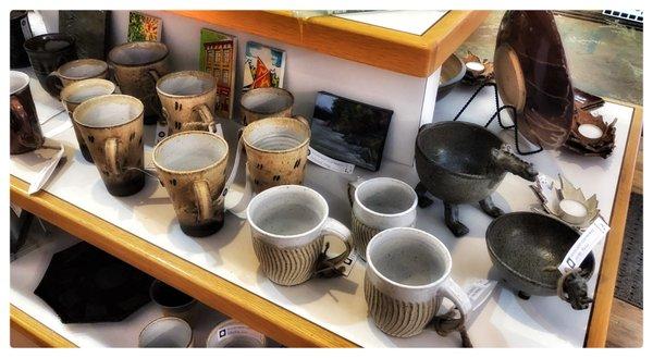 mugs/bowls/pitchers -- all by local potters